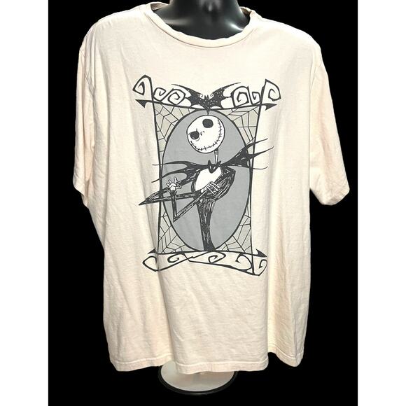 Disney Jack Skellington Nightmare Before Christmas T-Shirt XXL Men’s Gothic Tee - Picture 1 of 10